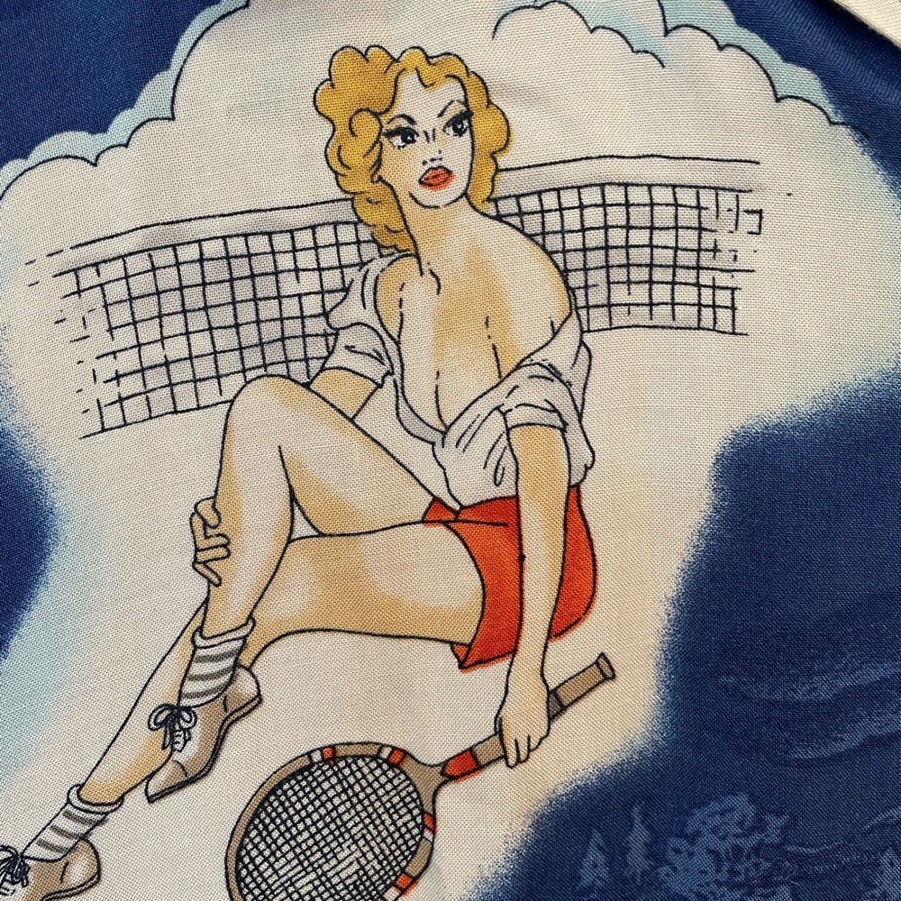 COPY - Rare Vintage pinup unisex shirt Pierre Cardin - Picture 4 of 7